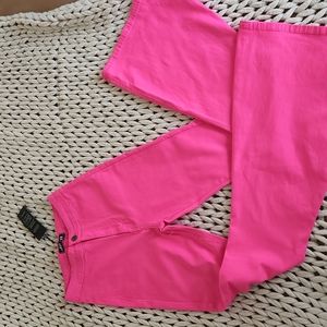 Punchy Blonde Hot Pink High Wasted Bell Bottoms